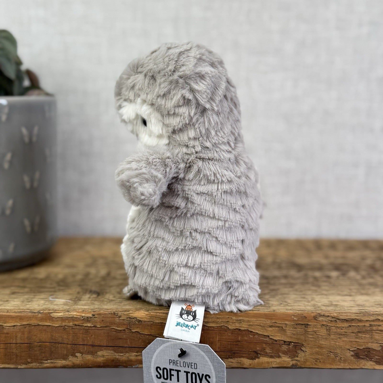 Jellycat Small Ditzi Penguin - Small Grey/Silver Beanie Penguin Plush 8"