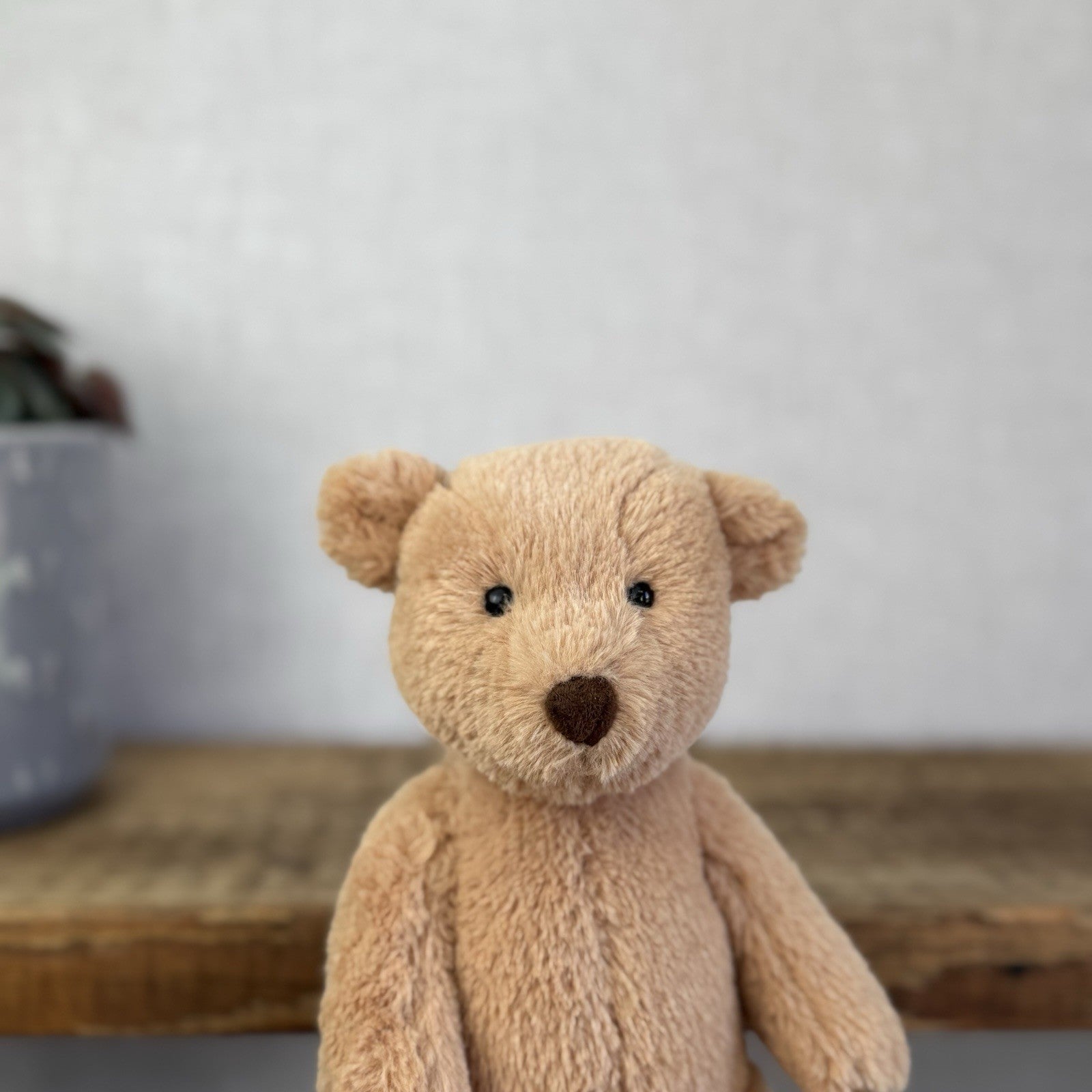 Jellycat Small Butterscotch Bear - Retired Brown Beige Bear Soft Toy Beanie 8”