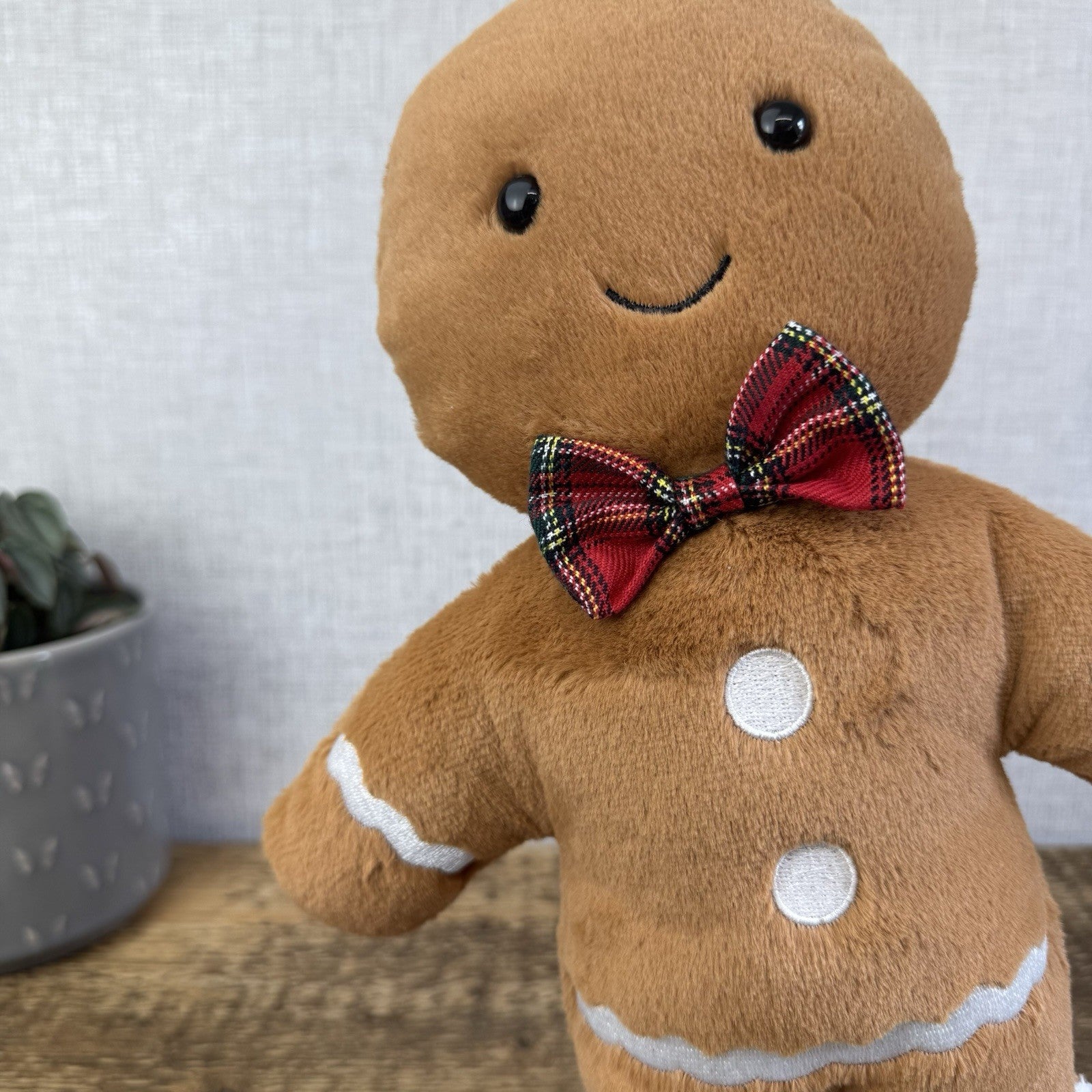 Jellycat Large Jolly Gingerbread Fred - New With Tags Gingerbread Soft Toy 12"