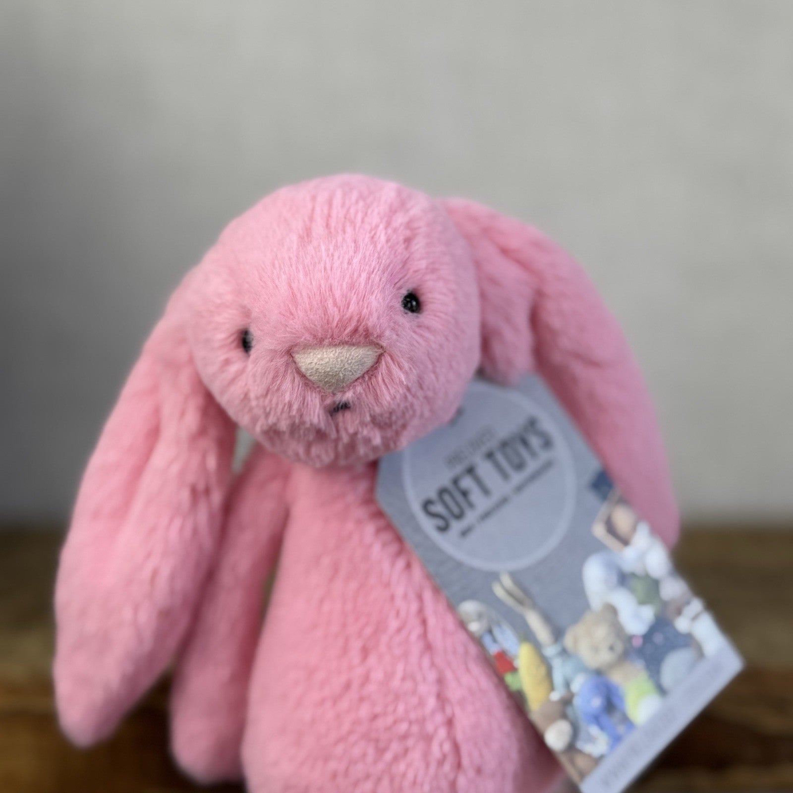 Jellycat Small Bashful Sorbet Bunny - Soft Pink Rabbit Retired Jellycat 8" (#2)