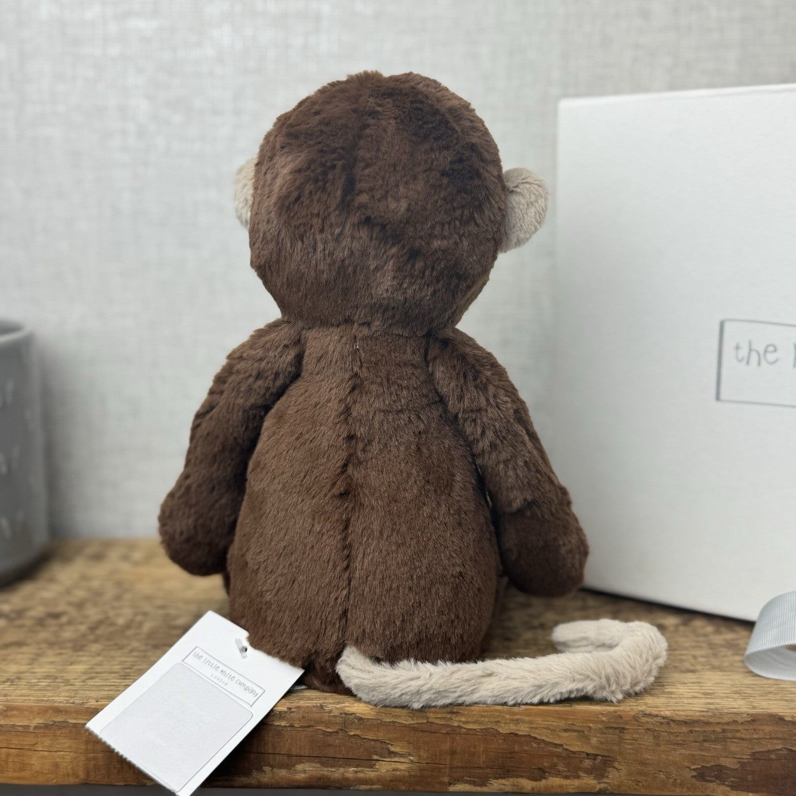 Jellycat Medium Morris Monkey (White Company Exclusive) Chocolate Brown New Tag