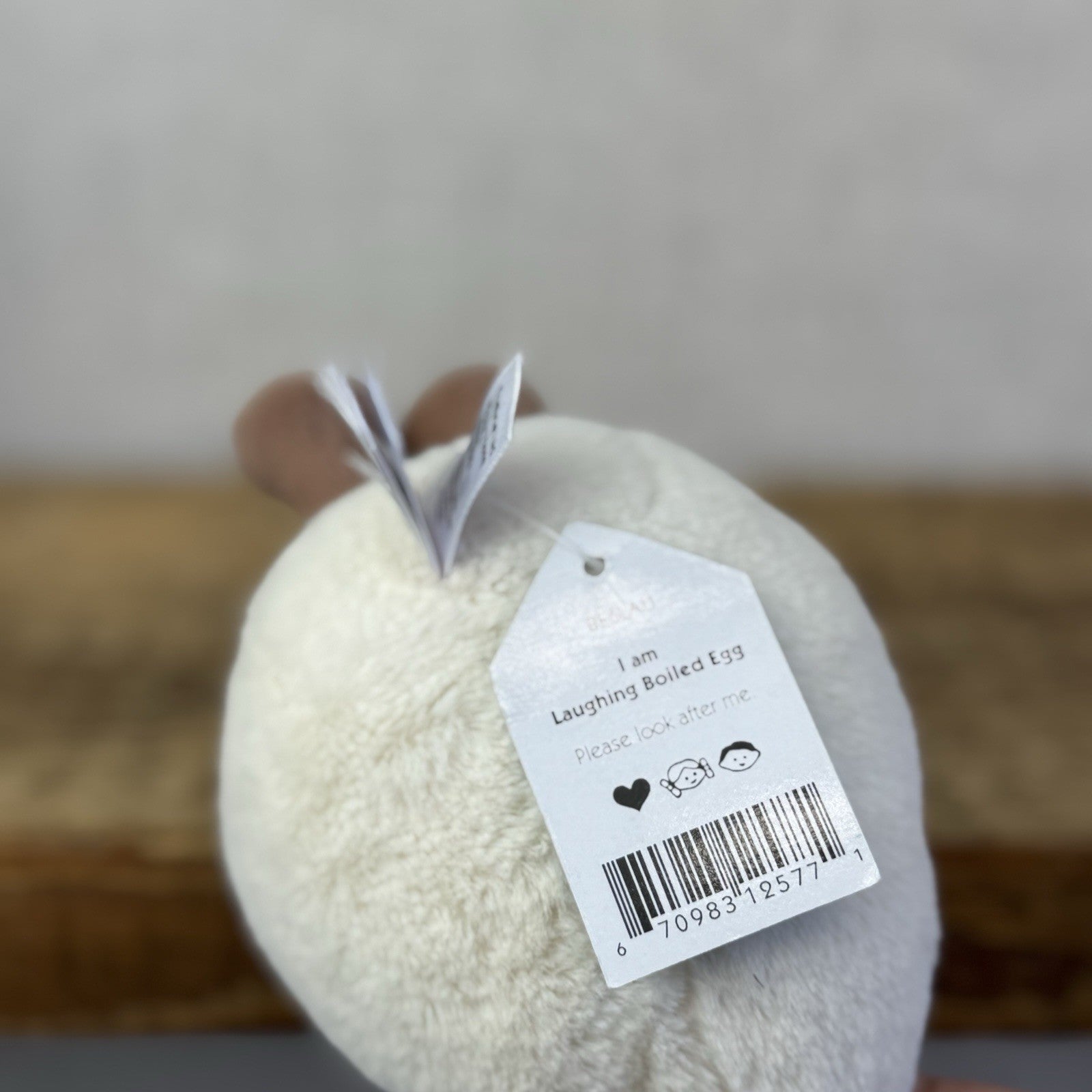 Jellycat Laughing Boiled Egg - Small Egg Laughing Face With Feet New With Tags