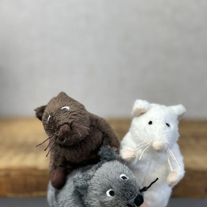 Ikea Gosig Mus Plush Mouse - Small Grey Mouse Soft Toy Discontinued Plush 4"