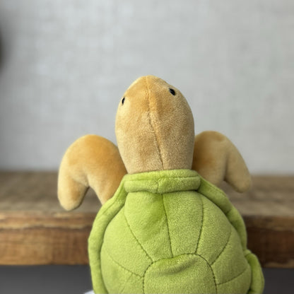 Jellycat Small CeeCee Turtle - Small Green Velour Turtle Beanie retired 6”