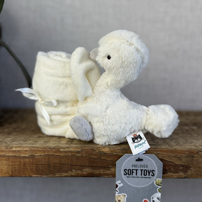 Jellycat Syllabub Swan Soother - Cream/shite Swan Comfort Blanket Snuggle NWOT