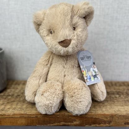 Mamas And Papas Soft Toy Welcome To The World Bear Super Soft Beige Bear 12"