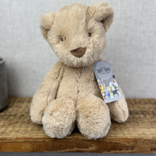 Mamas And Papas Soft Toy Welcome To The World Bear Super Soft Beige Bear 12"