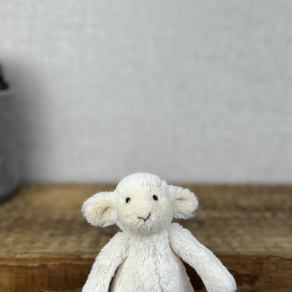 Jellycat Tiny Baby Bashful Lamb - Miniature Sheep Soft Toy Plush Retired 5"