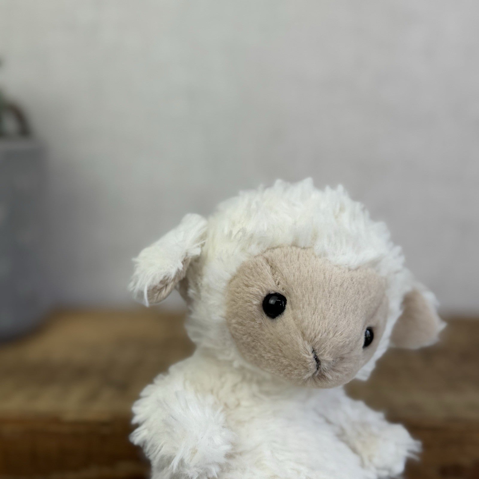 Jellycat Yummy Lamb - Fluffy Little Sheep - Mini Lamb Beanie Plush Retired 7”