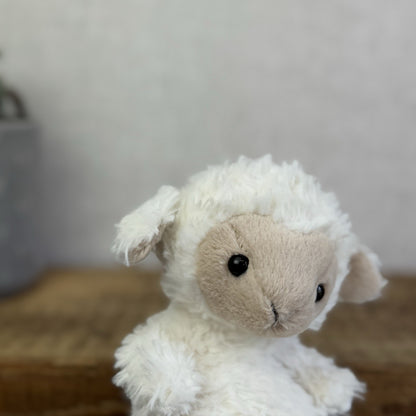 Jellycat Yummy Lamb - Fluffy Little Sheep - Mini Lamb Beanie Plush Retired 7”