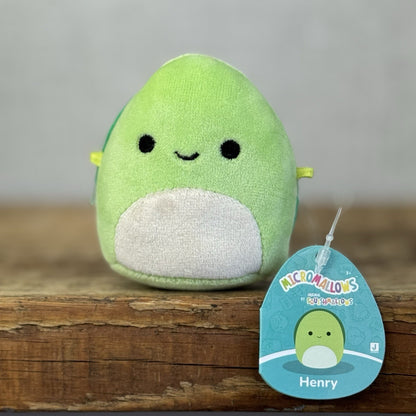 Squishmallow Micromallow With Tag -Henry Green Turle  (Multi Buy Discount)
