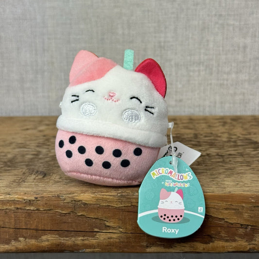 Squishmallow Micromallow With Tag - Roxy Pink Cat Mini Squish New 3"