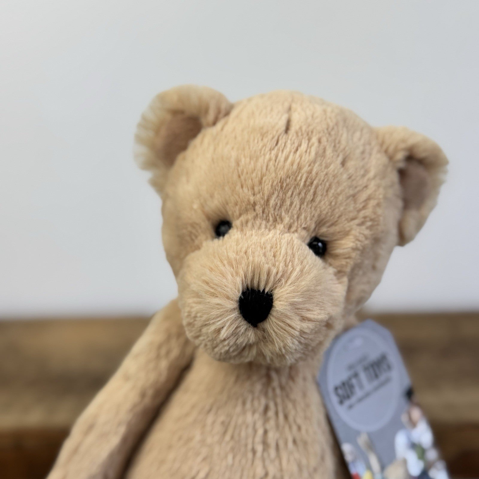 Jellycat Bashful Honey Bear - Medium Bashful Bear Light Brown Bear 12"