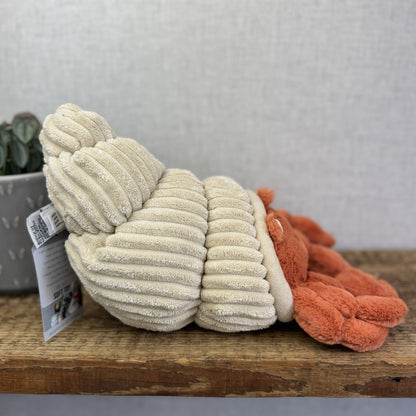 Jellycat Herman Hermit Crab - Large Crab In Shell Soft Toy Beanie Plush 12"