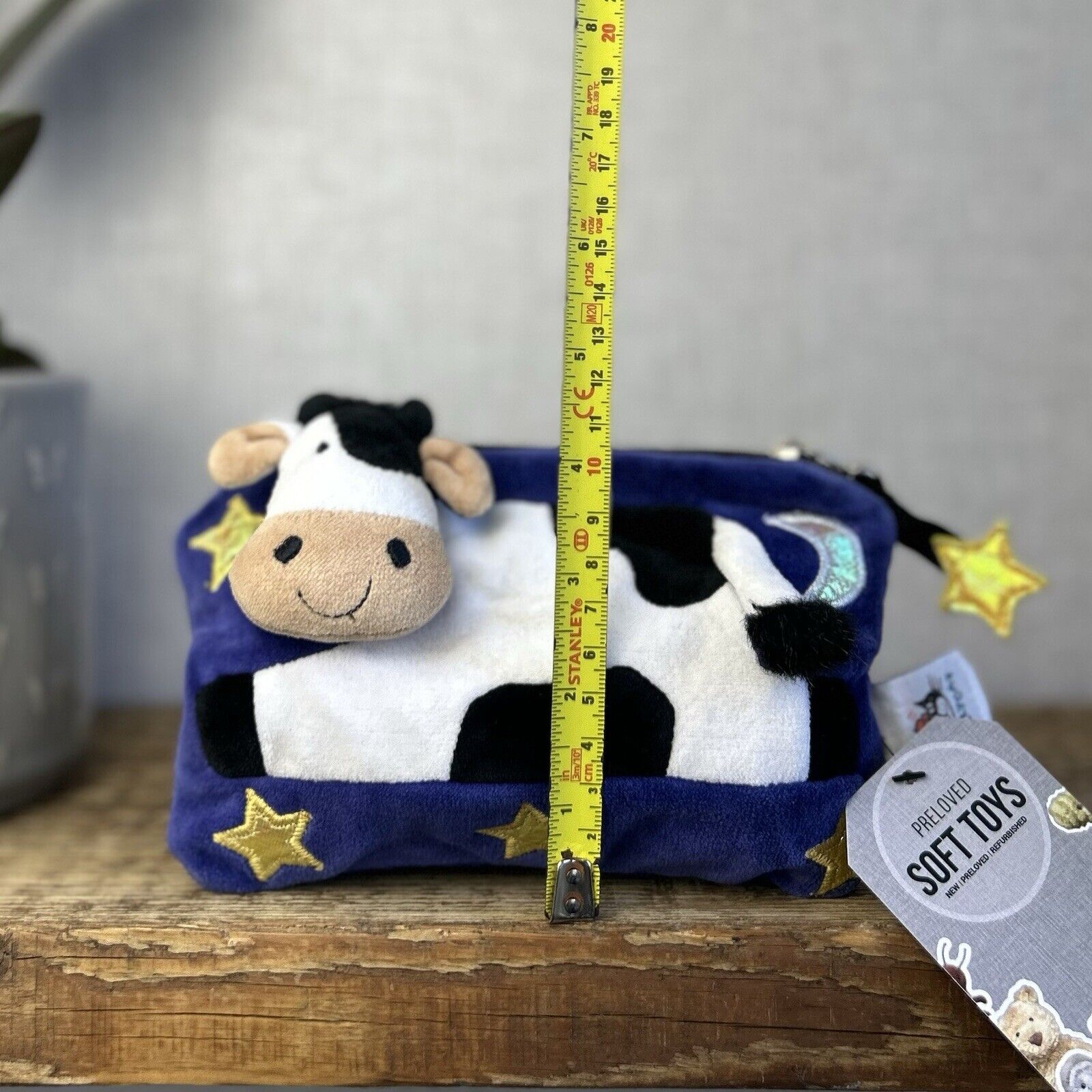 Jellycat Cow Jumped Over The Moon Purse - Jellycat Cow Purse - Small Zip Pouch