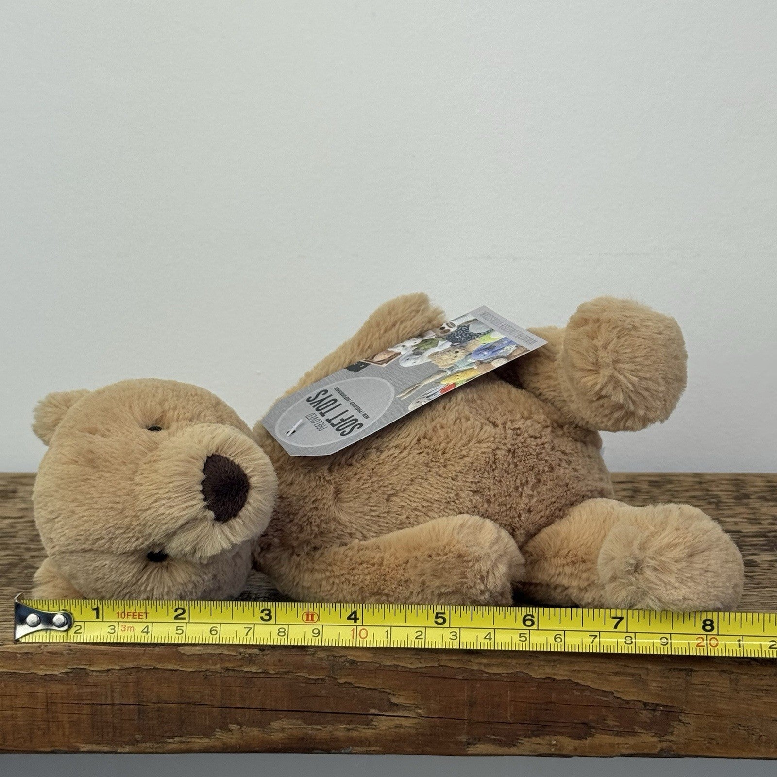 Jellycat Small Puffles Bear - Small Golden Beanie Bear Soft Toy Retired 8"