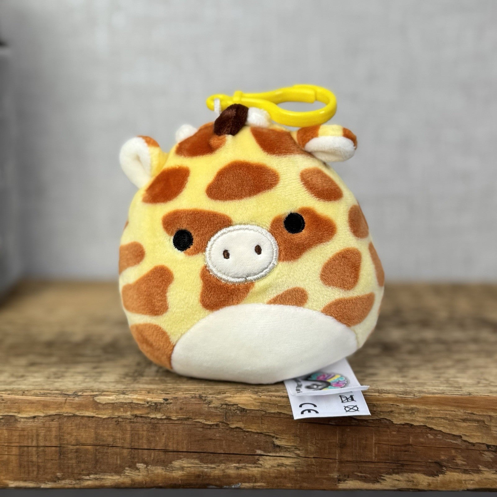 Squishmallow Keyring Clip Bagcharm - Girafffe Squish Keyring Gary 4"