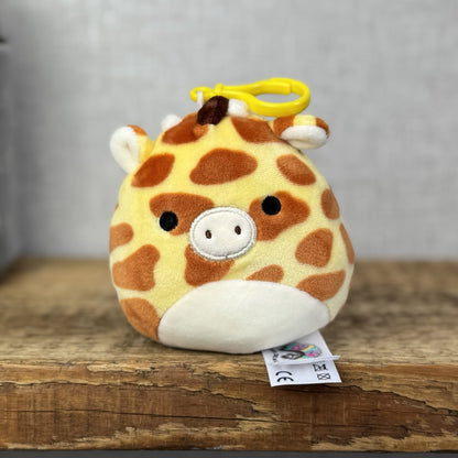 Squishmallow Keyring Clip Bagcharm - Girafffe Squish Keyring Gary 4"