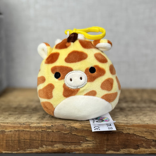 Squishmallow Keyring Clip Bagcharm - Girafffe Squish Keyring Gary 4"