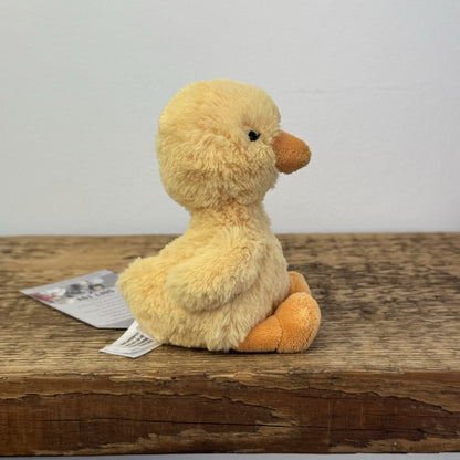 Jellycat Yellow Diddy Duckling - Tiny Rare Yellow Duckling Mini Beanie Plush 5"