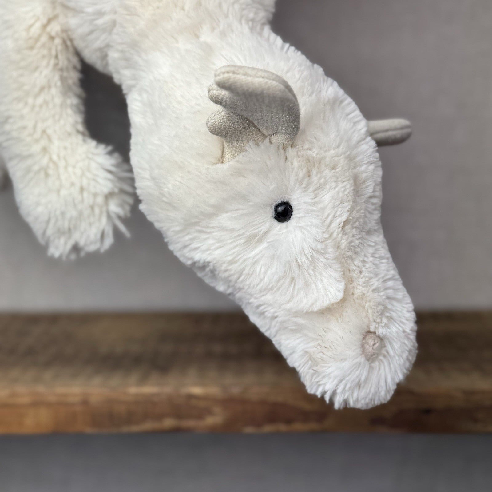 Jellycat Huge Snow Dragon - New With Tags Big White Sparkly Dragon 2ft