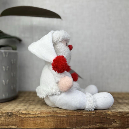 The Little White Company Beanie Santa - Jellycat Collaborative Christmas 10"