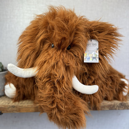 Jellycat Huge Truffles Mammoth - Huge Curly Hair Truffles Soft Toy Beanie 26"