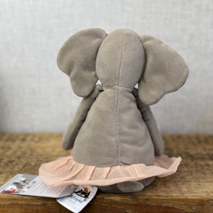 Jellycat Dancing Darcy Elephant - Medium Grey Elephant - Ballet Tutu Plush 12”