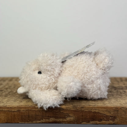 Jellycat Little Goat - Small Curly Hair Goat Beige Small Farm Animal NWOT 7"