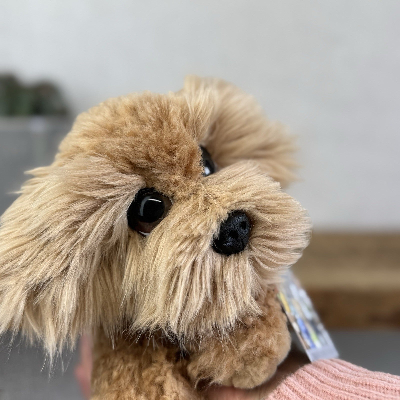 Keel Toys Wheaten Terrier Soft Toy - Big Eyed Fluffy  Dog Soft Toy Pulush 8"