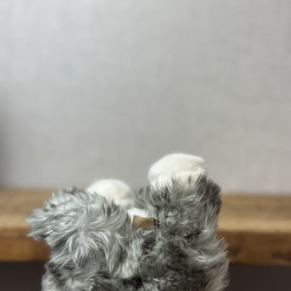 Keel Toys Tabby Cat - Grey Tabby Cat Beanie Plush Blue Eyes (Tag Cut off) Plush