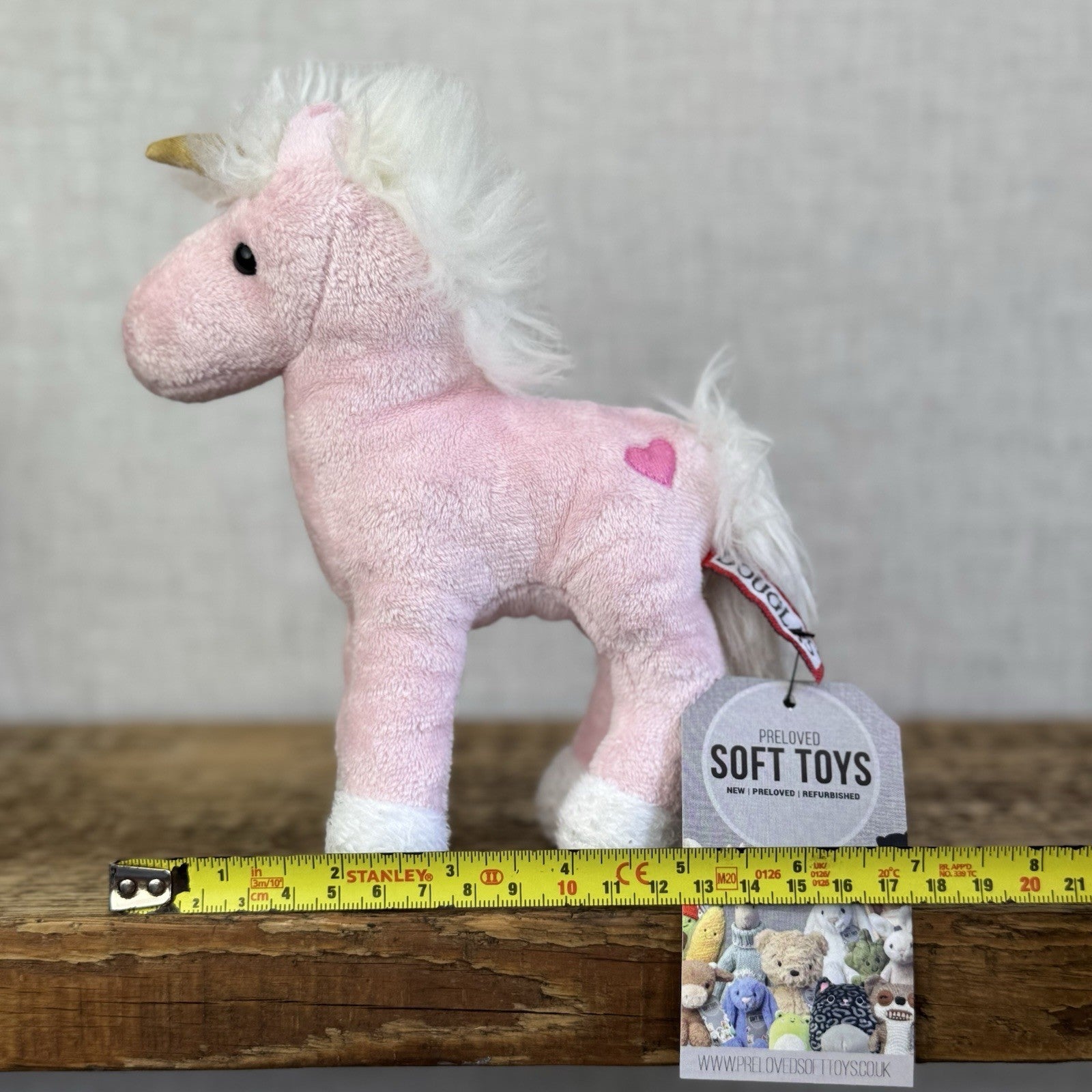 Douglas Small Pink Horse - Small Pony Plush Soft Toy US Plush Small 5"