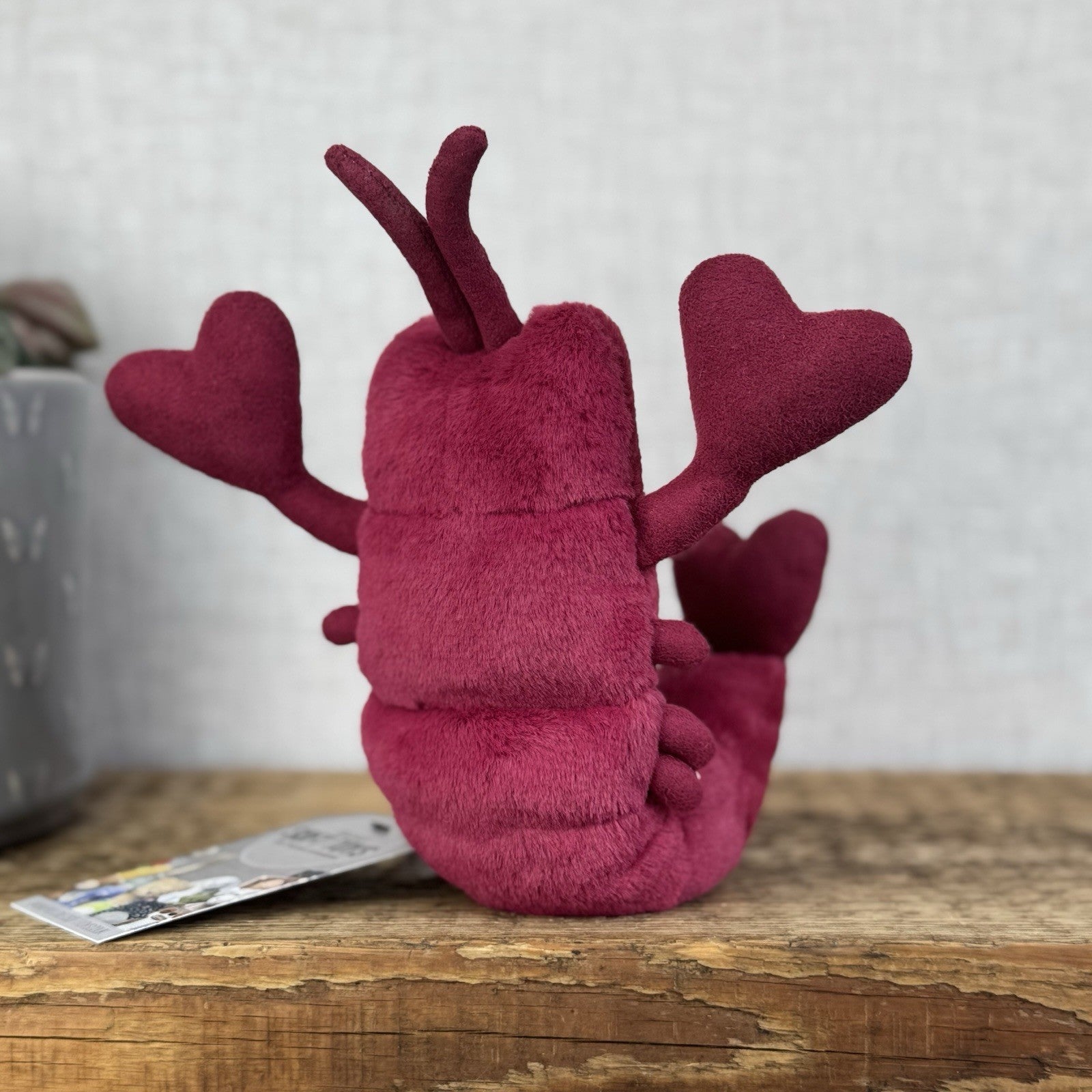 Jellycat Love Me Lobster - Red Heart Claws - Jellycat Lobster Gift 8” (#2)