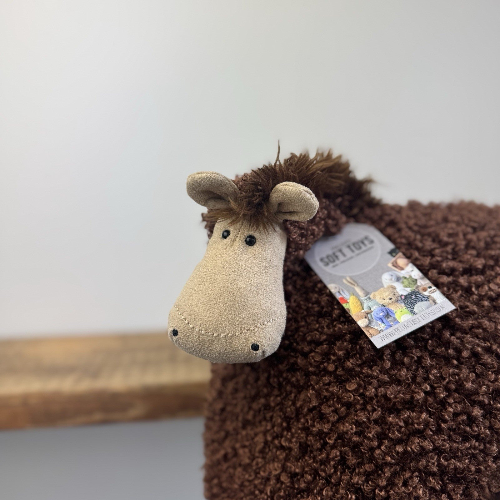 Jellycat Cushillow Horse - Beanie Retired Horse Brown Plush NWOT 14"