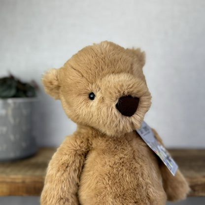Jellycat Medium Benjamin Bear - Maple Colour Larger Beanie Bear Plush Bear 14”