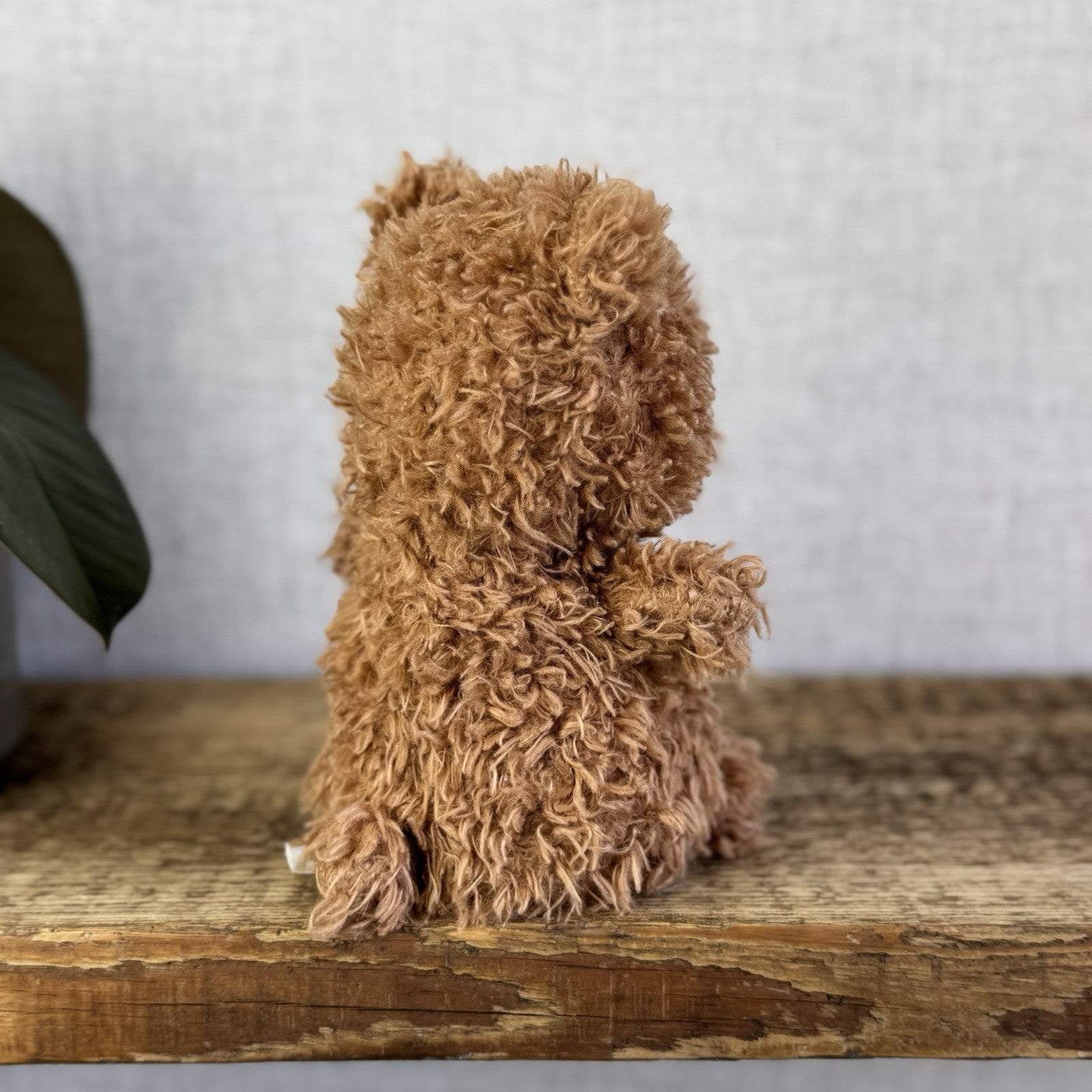 Jellycat Brown Little Bear - Small Curly Haired Brown Teddy Bear Soft Toy 7”