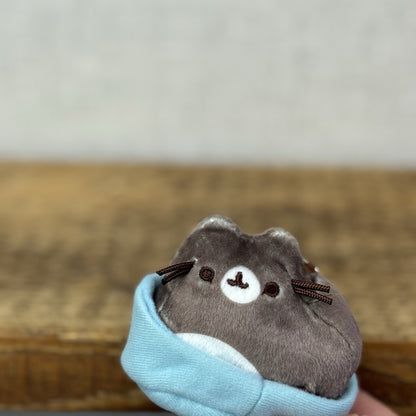 Gund Pusheen Cat - Places Cats Sits Keychain Series 3 - Blue Cat Bed Rare