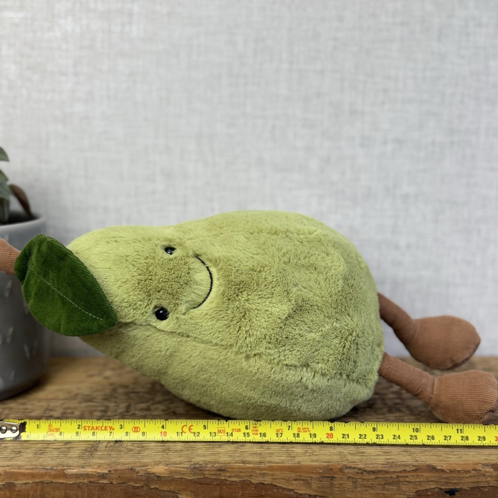 Jellycat Amuseable Pear - Large Pear Soft Toy Original Pear Soft Toy Beanie 12"
