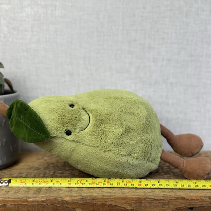 Jellycat Amuseable Pear - Large Pear Soft Toy Original Pear Soft Toy Beanie 12"