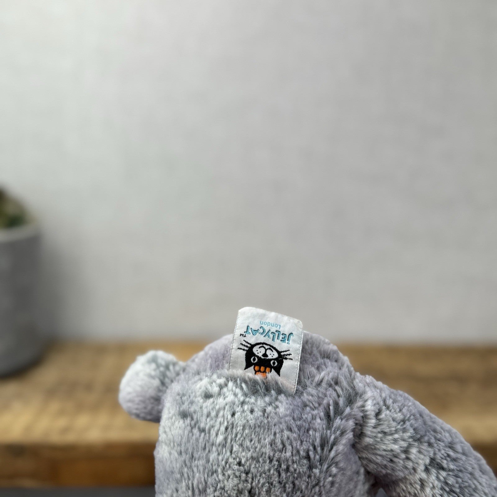 Jellycat Puddle Elephant - Blue/Grey Mix Elephant Super Soft Retired Medium 14"