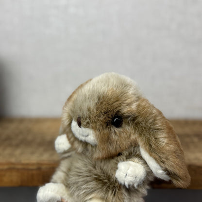 Barbara Bukowski Baby Graham Bunny Rabbit - Soft Toy Kanini Tiny Brown Mix Bunny
