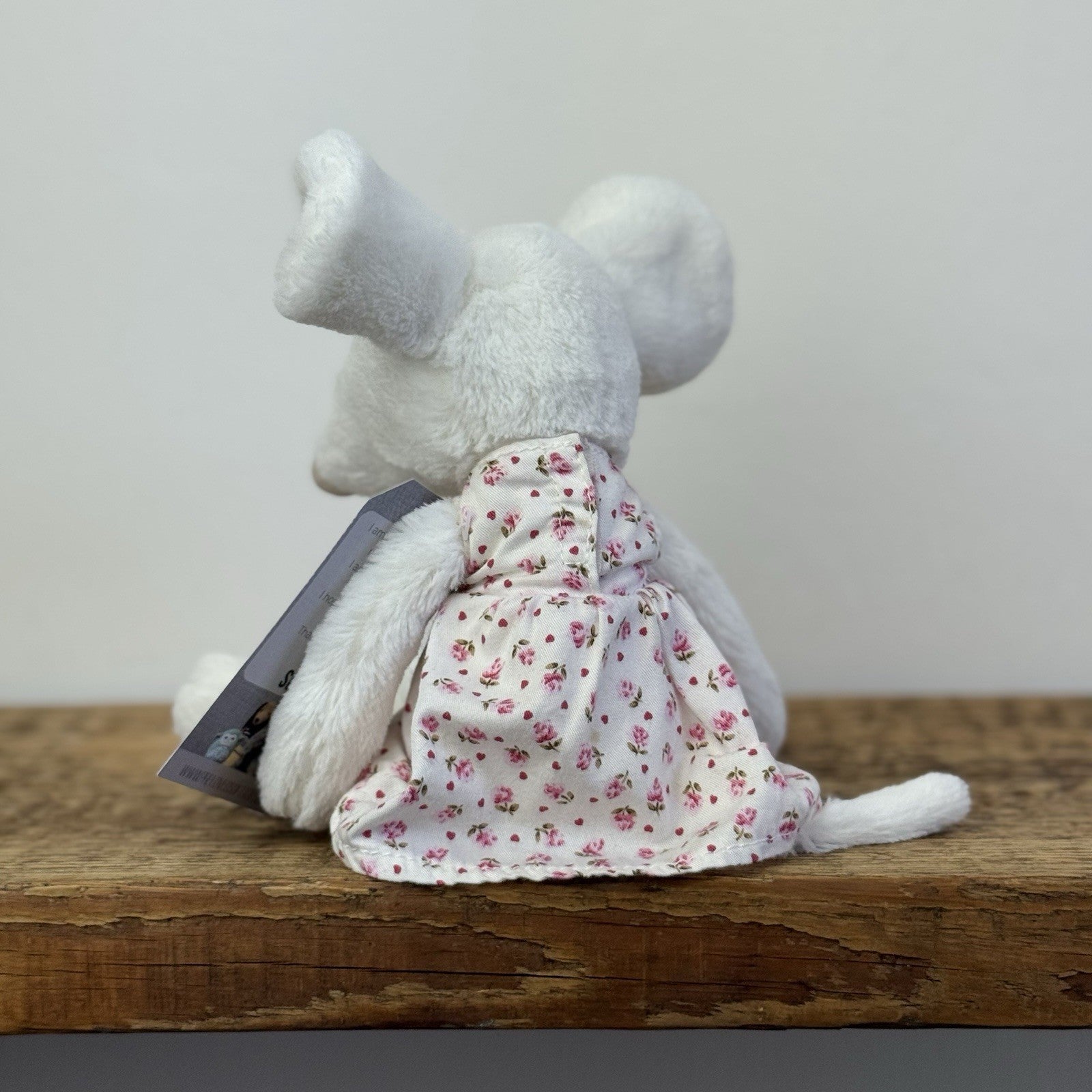 Jellycat Mouya Mouse - Little White Company Collab Mouse In Dress 9"