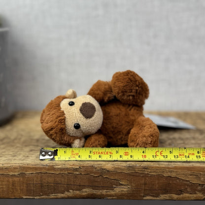 Jellycat Baby Poppet Monkey - Miniature Beanie Monkey Brown Soft Toy Rare 4”