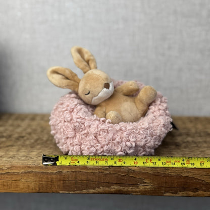 Jellycat Hibernating Bunny- Baby Sleeping Rabbit & Nest Soft Toy Plush Cute 5”