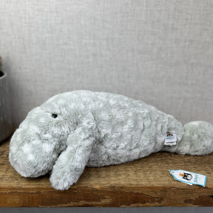 Jellycat Little Billow Manatee - New With Tags Detached Little Grey Spotty Rare