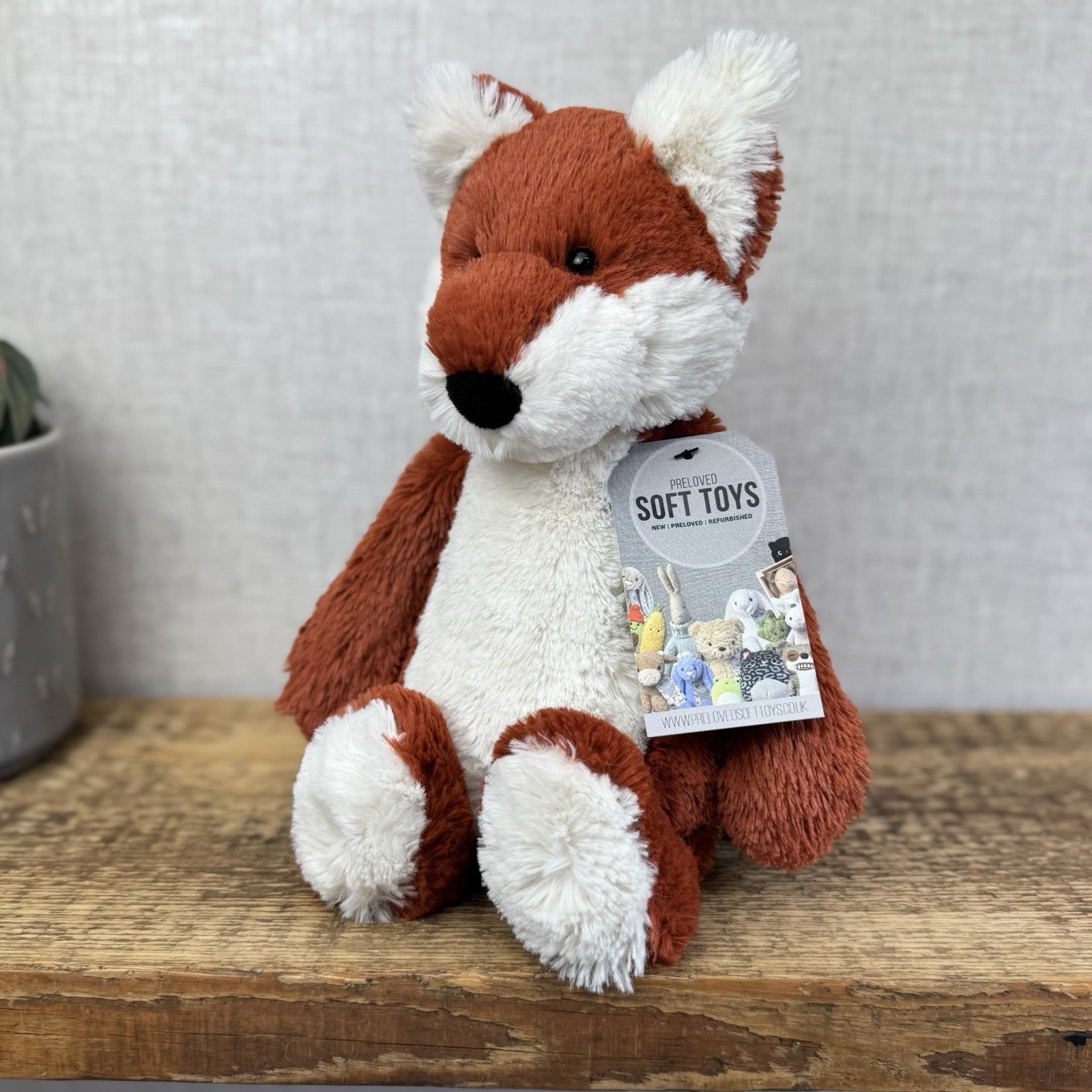 Jellycat Medium Bashful Fox Cub - Orange Fox Beanie Plush Retired 12” (#2)