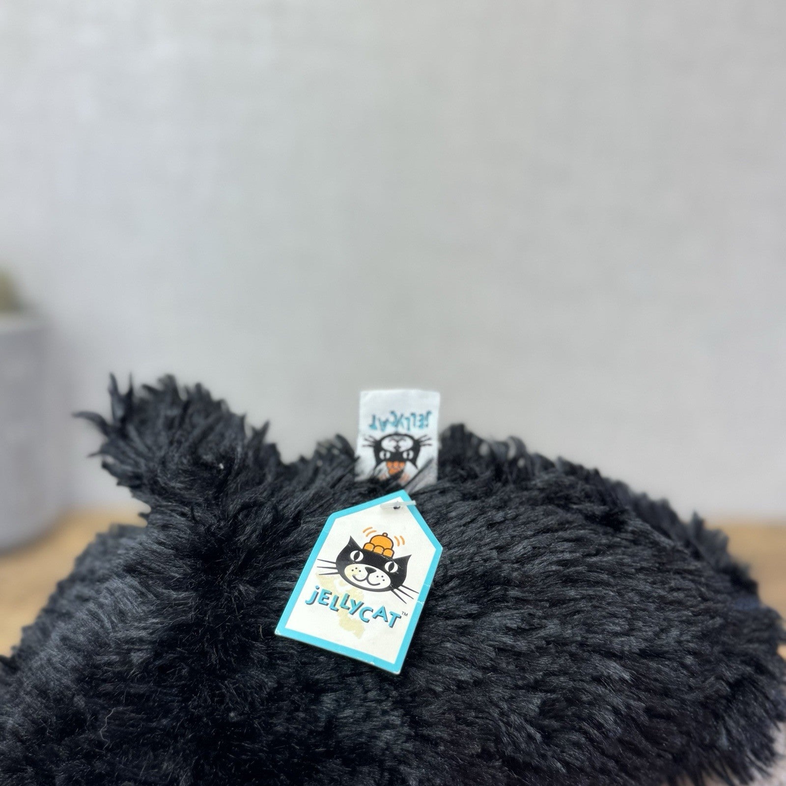 Jellycat Medium Black Truffles Sheep - Floppy Lamp Pillow Beanie Retired 14” NWT