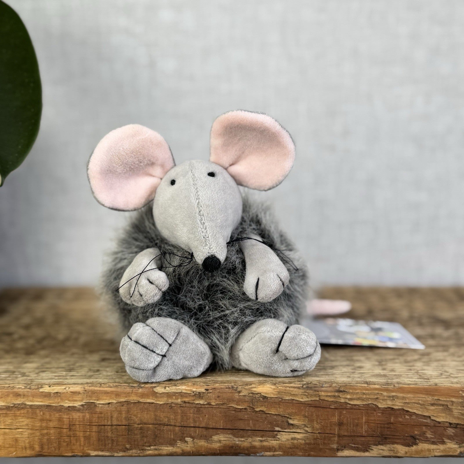 Jellycat Puffball Mouse - Fluffy Grey Ball Mouse Soft Toy Vintage Retired 5"
