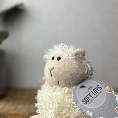 Jellycat Pudding Lamb Sheep - Small Fluffy Lamb Soft Toy Plush Beanie 5”