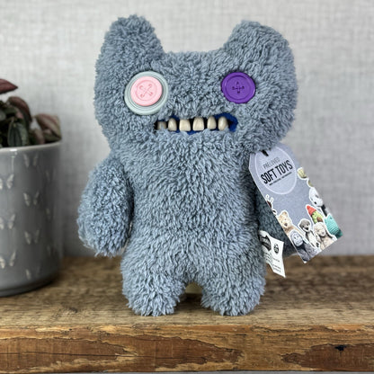 Fuggler Snuggler Edition Grey Indecisive Monster Button Eyed Funny Ugly Monster 